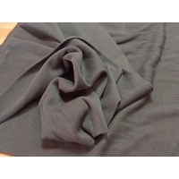 Ściągacz bawełniany prążek do wykończenia bluzy dresowej - czarny